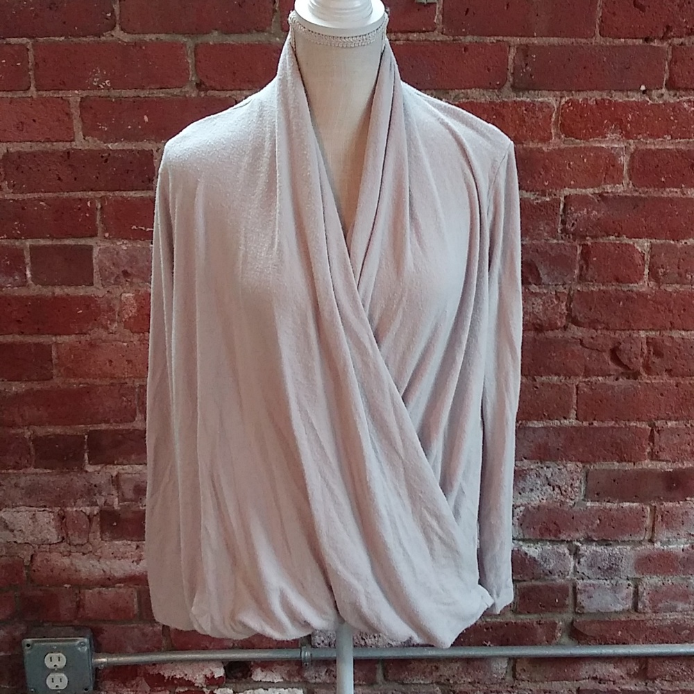 Philosophy Cream Wrap Top